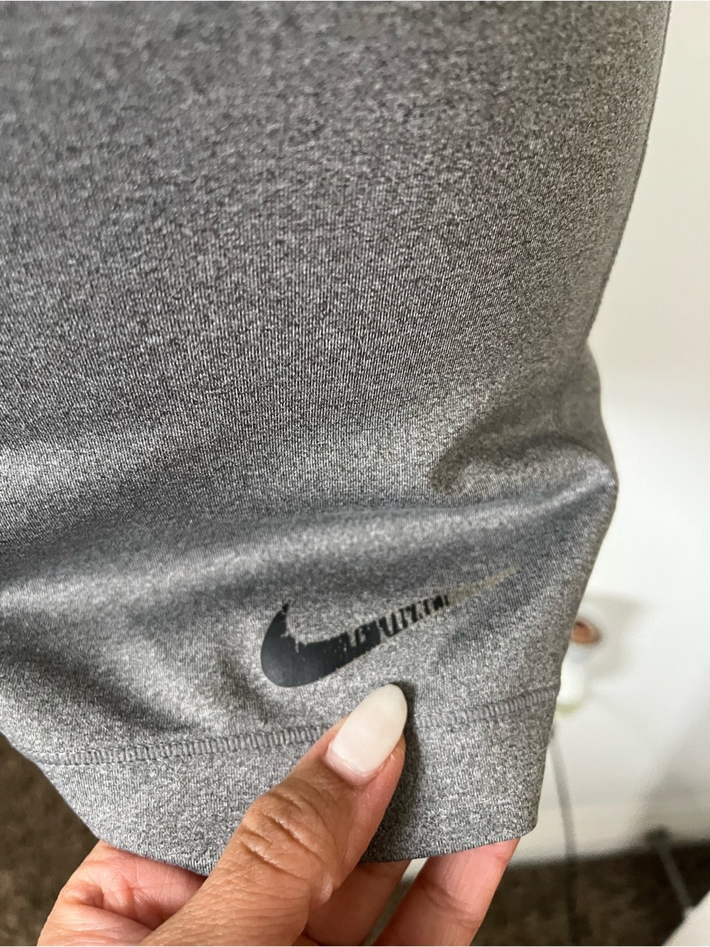 Nike Pro Dri-FIT Leggings & Compression Shorts Bundle | Gray & Black - Picture 9 of 15